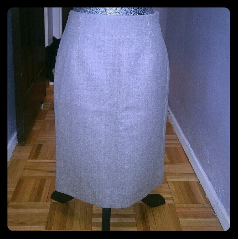 J.Crew  100% Wool Midi skirt